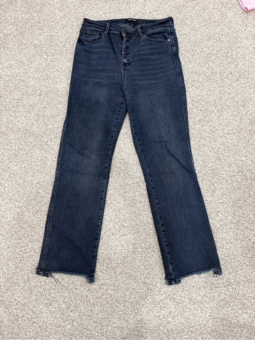 Judy Blue Dark Wash Wide Leg Jeans